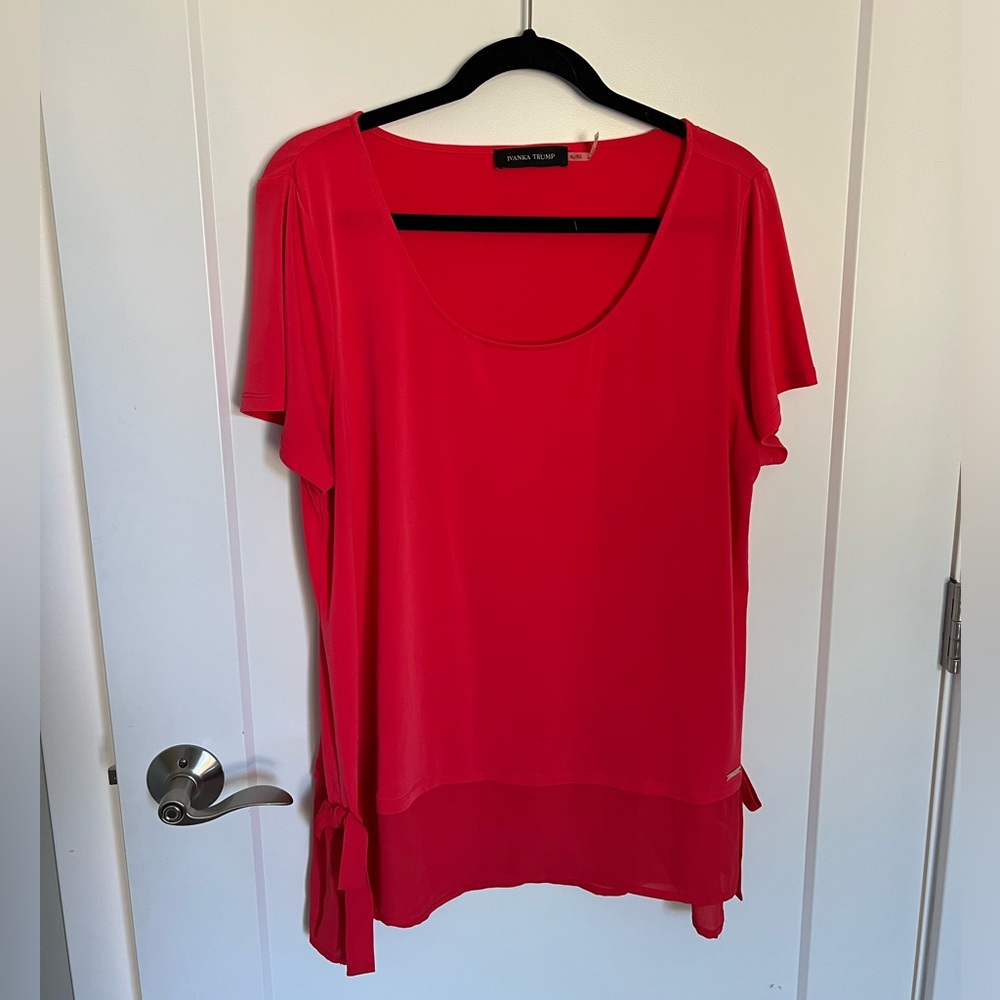 Ivanka Trump Red Blouse